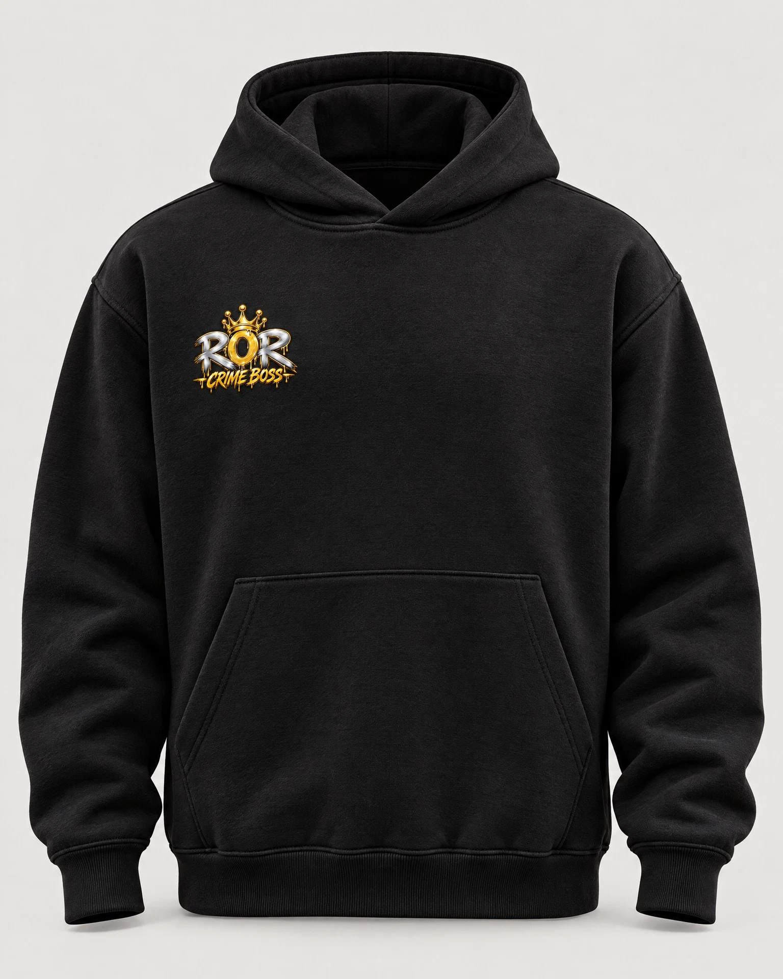 The Crown Hoodie in Black