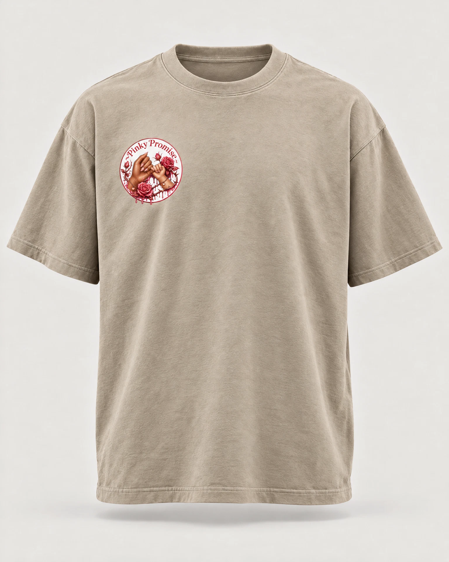 Pinky Promise T-shirt in Stone