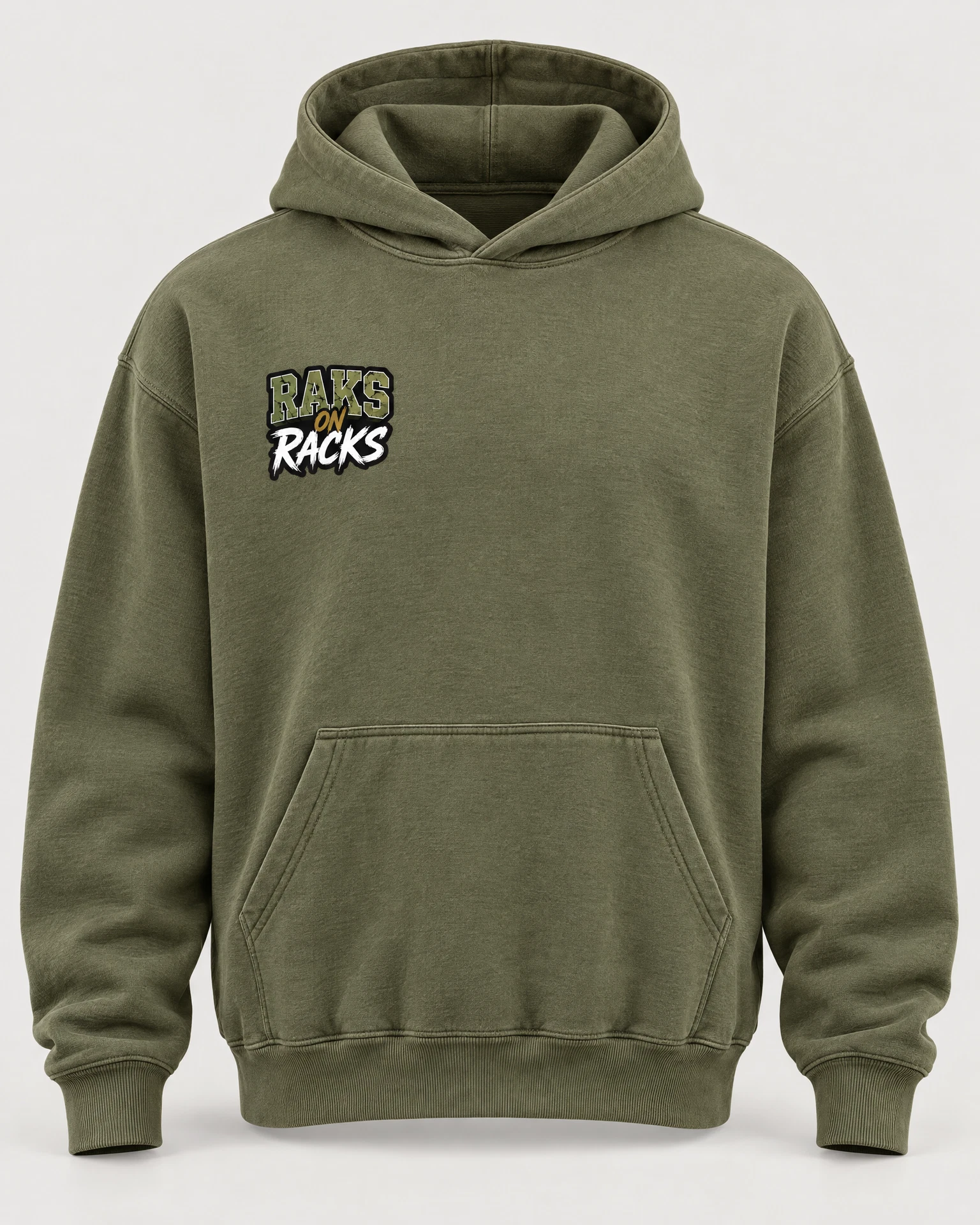 Raks on Racks Hoodie in Olive